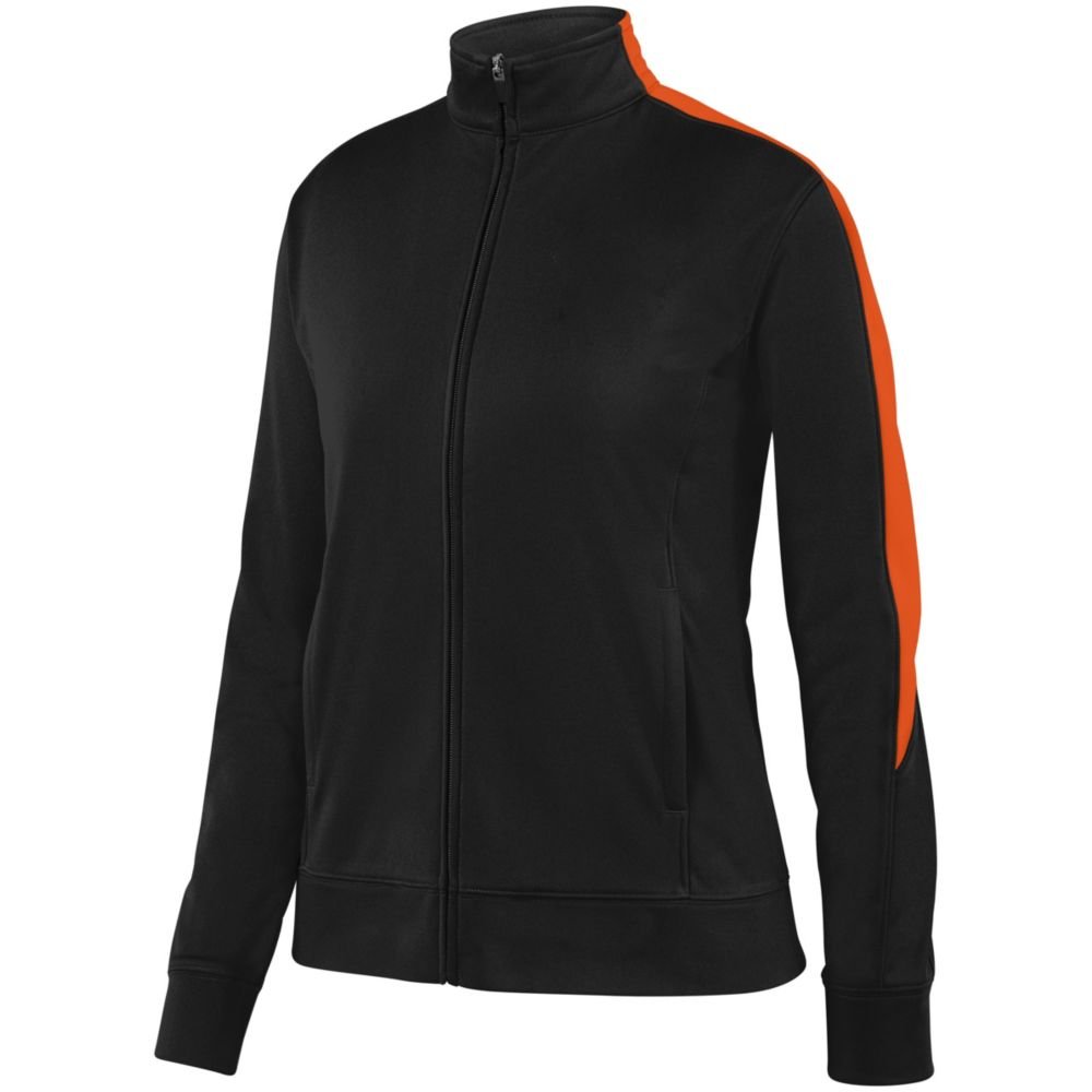 Augusta Activewear Ladies Medalist Jacket 2 0 Black Orange X Large