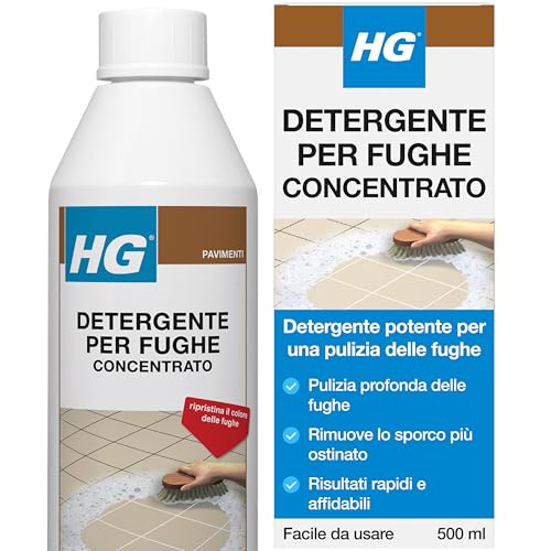 HG Detergente Spray per le Fughe delle Piastrelle, Rimuove lo Sporco Ostinato, Segni e Macchie, 500 ml (591050106)