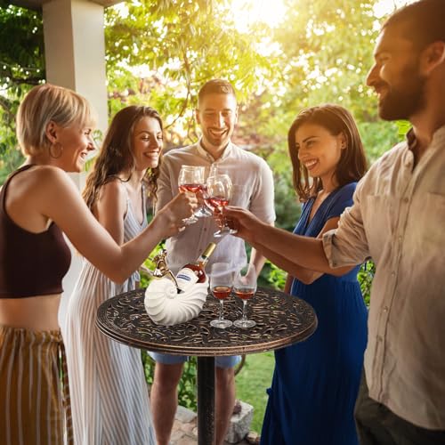 Vingli RIV001 40 Inch Outdoor Bar Table, High Top Table, Cast Aluminum Outdoor Pub Table 40-Inch Height, Round Bar Table Bistro Table For Patio thumb #5