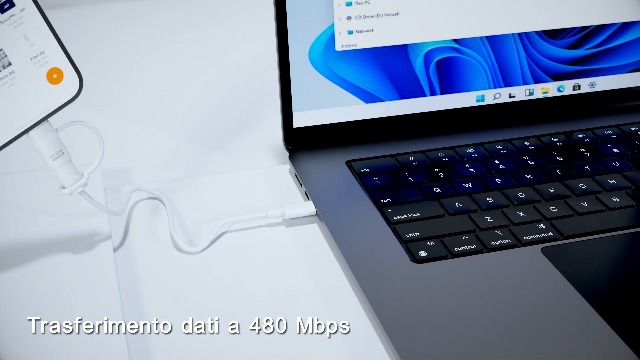 TiMOVO Adattatore Audio Da Lightning A USB-C Con Chip DAC Lossless E Controllo In Linea - Compatibile Con IPhone 16/15, IPad, Bianco - 5