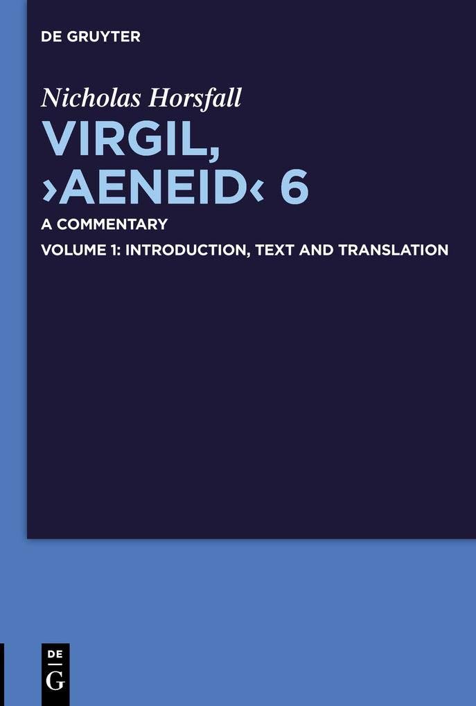 Virgil, "Aeneid" 6: A Commentary