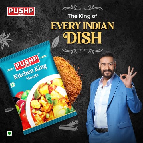 Image of Pushp Brand Kitchen King Masala 200Gm Pouch (Pack of 2) | Indian Spice Mix