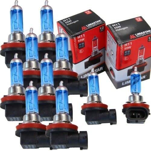 10 Stück LIMA H11 12V Xenon Look 55W Halogen Lampe super weiss Werkstatt Angebot
