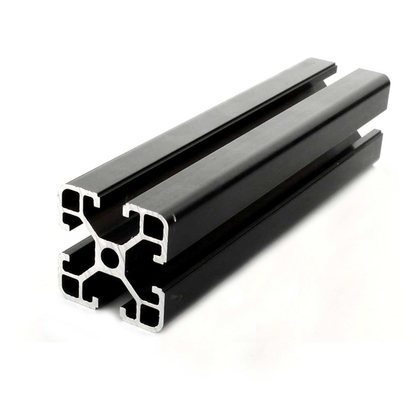 Profilé aluminium 4040 noir de 650mm pour guidage linéaire de précision
