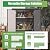 U-MAX Resin Outdoor Storage Cabinet Waterproof with Adjustable Shelves, Vertical Tall Plastic Storage Shed with Reinforced Floor, All Weather Sheds & Outdoor Storage Clearance with Base for Outside
