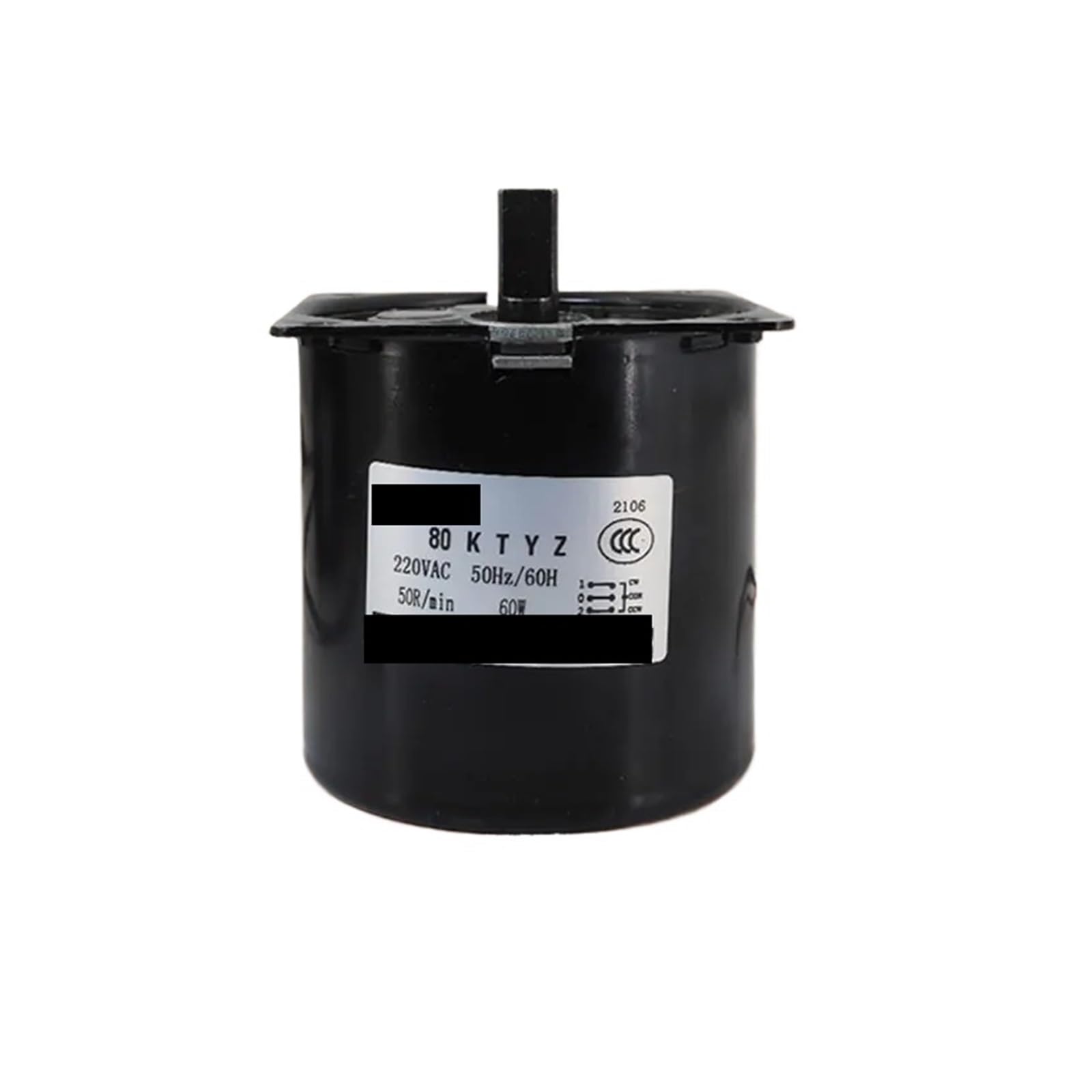 MUYTQAERG Synchronous Motor 80KTYZ AC 220V 5rpm -50rpm Slow Speed Machine 60W Permanent Magnet Bracket 5RPM/10RPM(50rpm)