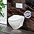 Fine Fixtures Vogue Wall hung toilet bowl 20" European made