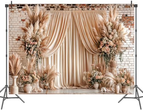 Fondo Boho Floral Vintage 12x10ft para Fotografía miniatura 6