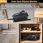 Under Desk Elliptical Machine, Electric Elliptical Exerciser for Senior, Quiet and Small Electric Seated Pedal Exerciser for Home with Remote Control and 12 Adjustable Speeds - Image 2