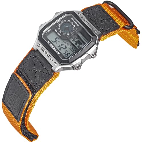 Correa de nailon de 18 mm para Casio para sustituir bandas rotas con liberación rápida resistente