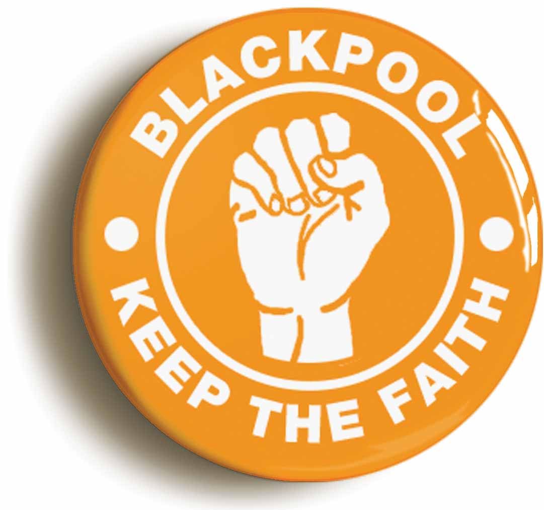 Blackpool Keep The Faith Northern Soul Fridge Magnet (Circular 2inch / 50mm Diameter)