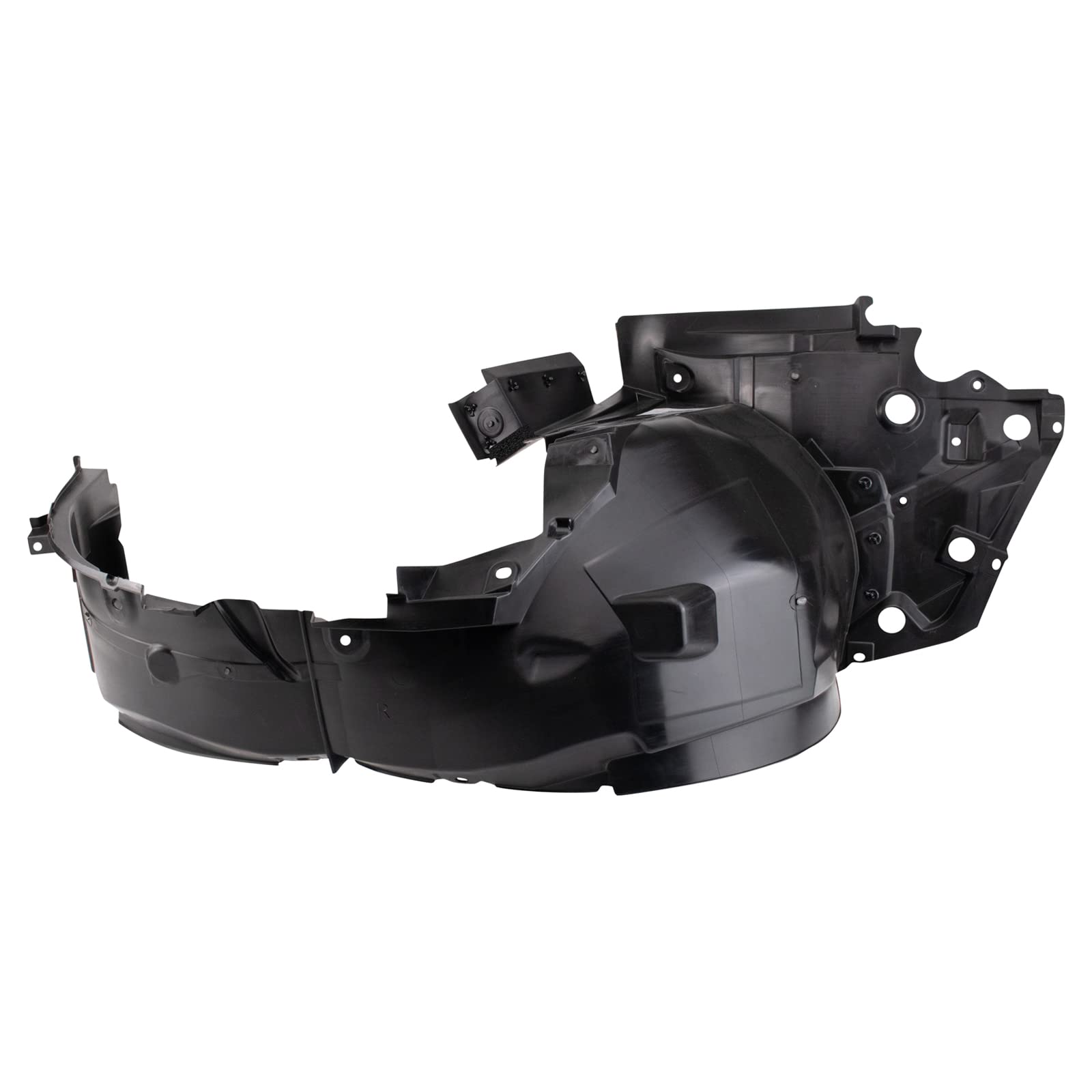 TRQ Front Right Inner Fender Liner Black Passenger Side Compatible with 2020-2021 Nissan Versa NI1249178