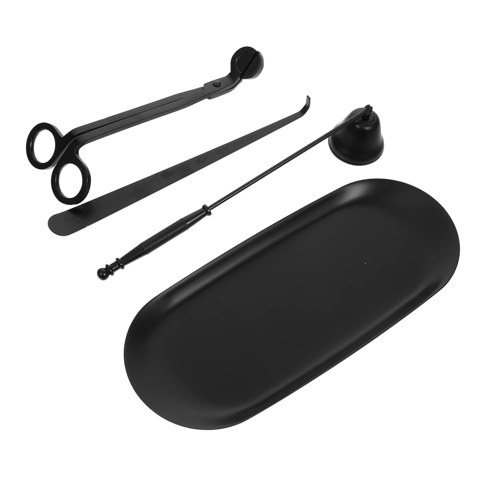 Set Spegnicandela Nero in Ferro per Candele Profumate