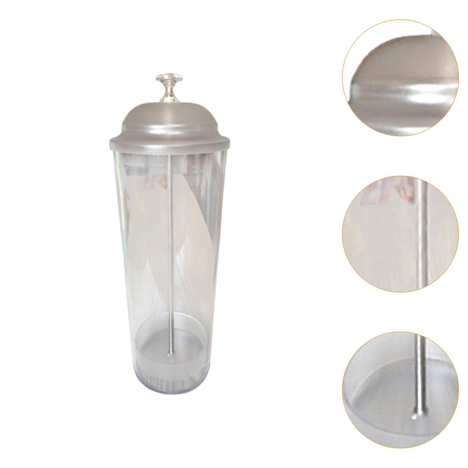 Qianly Drinking Straw Organizer,Clear Straw Holder for Counter,Multipurpose Straw Container Straw Dispenser for Kitchen Bar Store