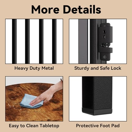 Dog Crate Furniture, Hexagonal Wooden Pet House Dog Crate End Table, Indoor Decorative Dog Kennel Furniture, for Small and Medium Dogs, Cute Puppy Cage Furniture, Rustic Brown - Image 5