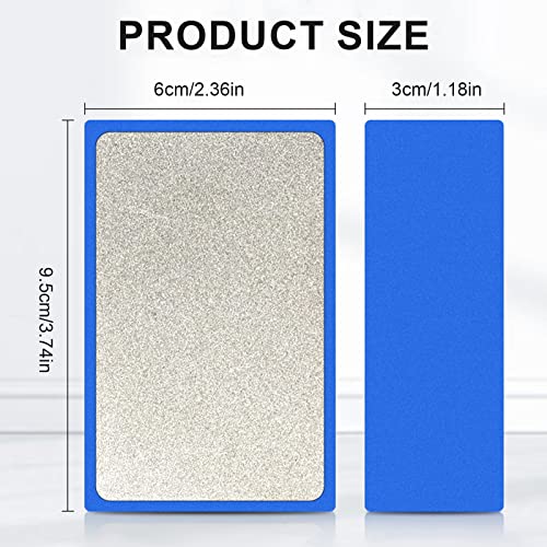 Tiutgen 4 Pcs Diamond Hand Polishing Pads - Diamond Sanding Block with 400# Grit for Concrete Stone, Marble, Ceramic Tile & Glass - Image 2