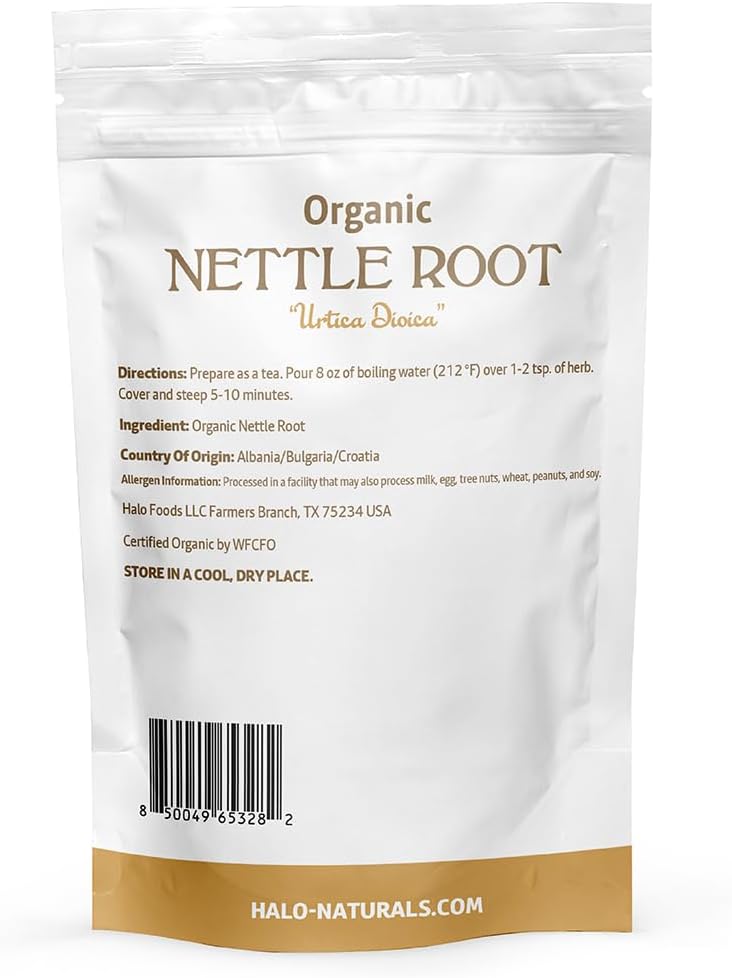 Organic Nettle Root Cut & Sifted, 4 Ounces (Urtica dioica) USDA Certified | Resealable Pouch| Packaged in The USA - Image 3