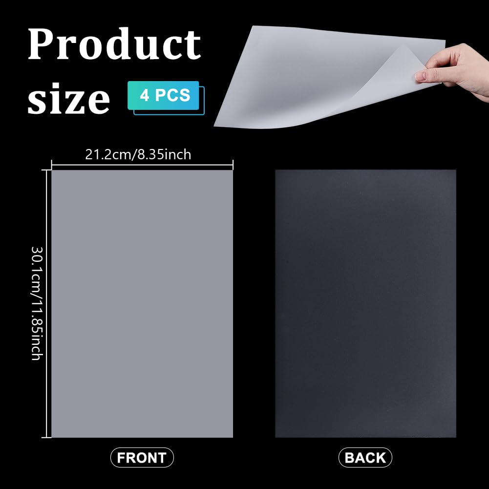NBEADS 4 pz Pellicola di Diffusione di la Luce, Foglio Diffusore per Illuminazione A LED Da 21x30cm, Pellicola di Diffusione Pellicola Guida Luce per Fotografia LCD, Luci A LED Addolcenti