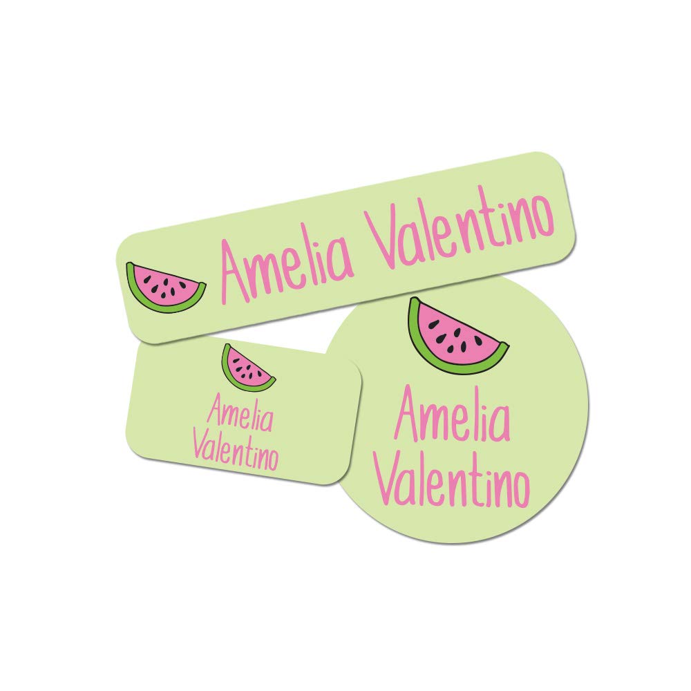 School Supplies Personalized Name Labels, Washable Custom Name Tag Stickers for Girls, Premium Waterproof Sticker for Summer Camps, Clothing, Lunch