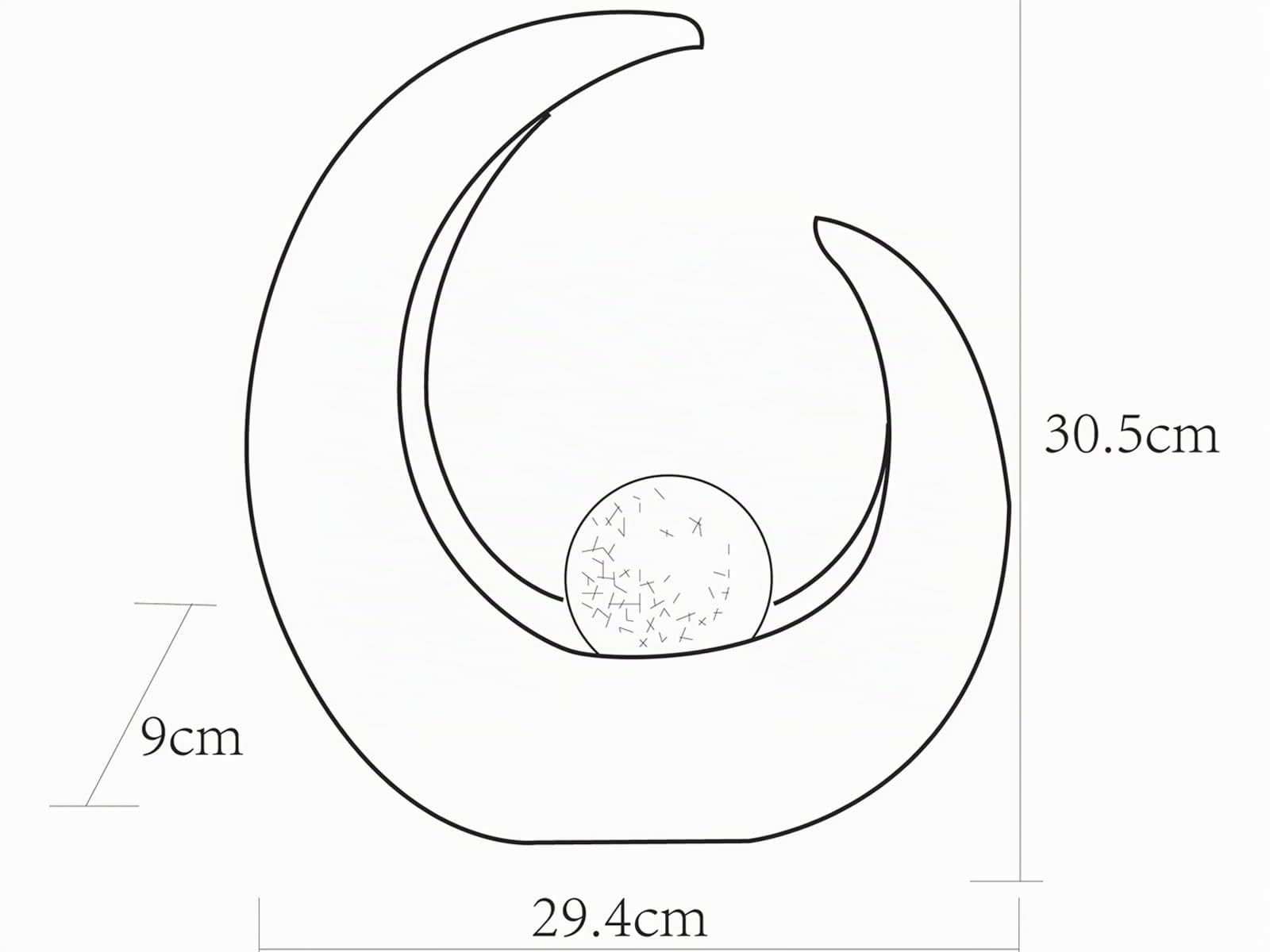 Ausgefallene LED Solarleuchten 2er SET in Steinoptik mit Crackle Glaskugel – Höhe 30,5cm