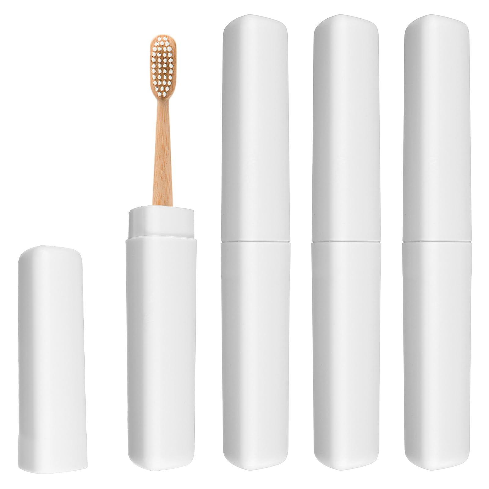 Étui à brosse à dents de voyage lot de 4 protections plastique contre les bactéries