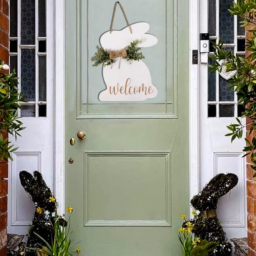 Easter-Decorations-Door-Hanger-1Pc-Rustic-Wooden-Easter-Bunny-Welcome-Sign-Egg-Hunt-Easter-Decor-Easter-Hanging-Door-Decorations-for-Wall-Home-Indoor-Outdoor-Spring-Decor-Supplies Easter Decorations Door Hanger 1Pc Rustic Wooden Easter Bunny Welcome Sign Egg Hunt Easter Decor Easter Hanging Door Decorations for Wall Home Indoor Outdoor Spring Decor Supplies