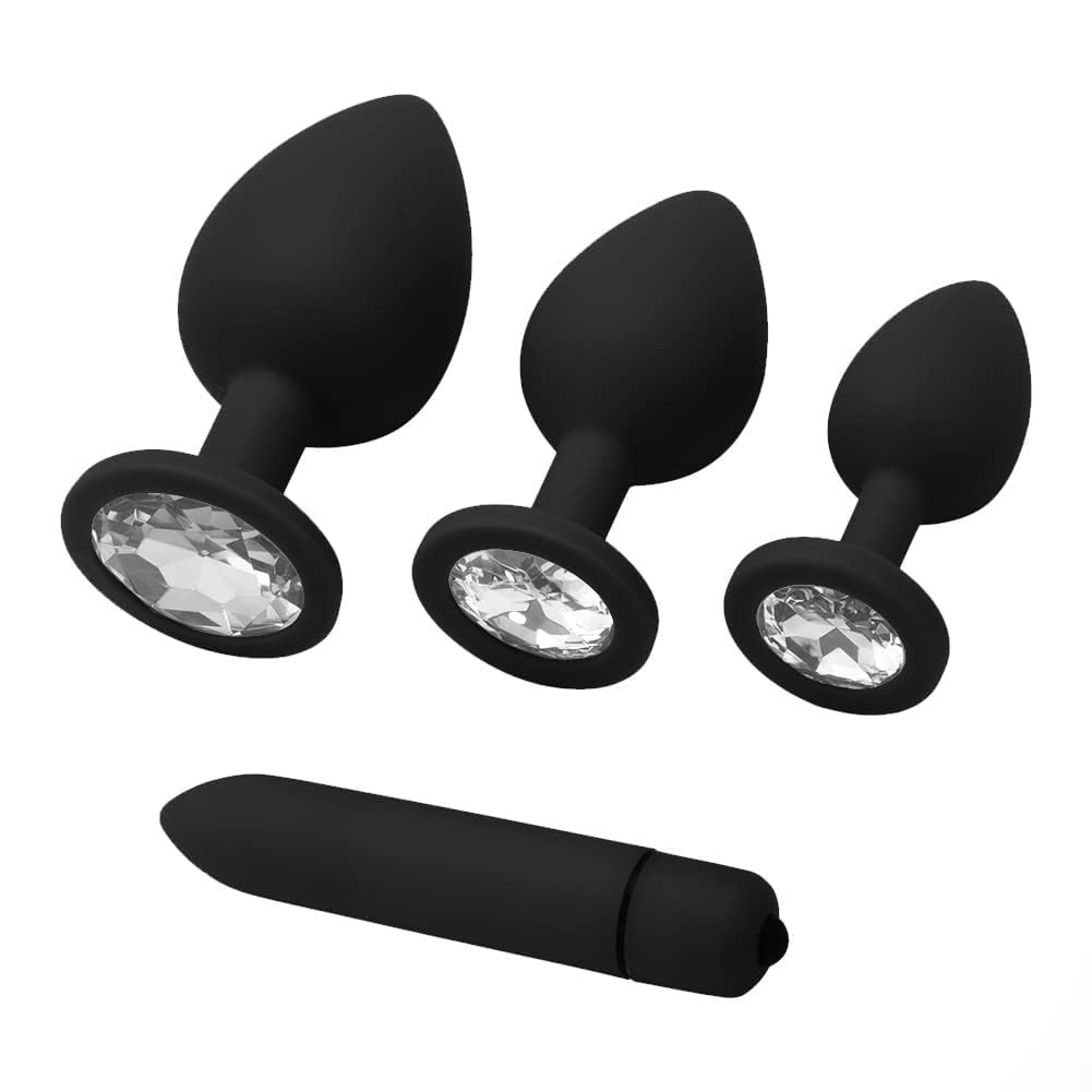Couple 4pcs Training Sets Portable Butt Sets Plug Toy Anales Adult Toys Plug Relaxing for Women Anales Tool for Women Men Sunglasses