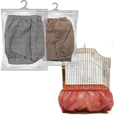 BPS 2Pcs Cubierta de Jaula Pájaros Funda para Jaula Cuadrado Protector Pajaros Universal Aves Loro Cover