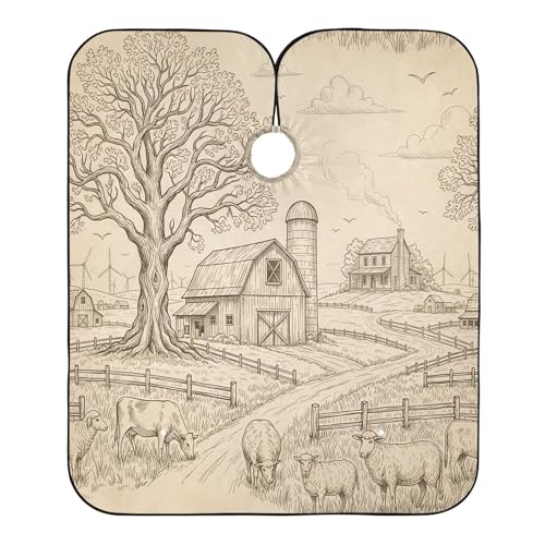 Capa de barbero impermeable para hombre miniatura 2