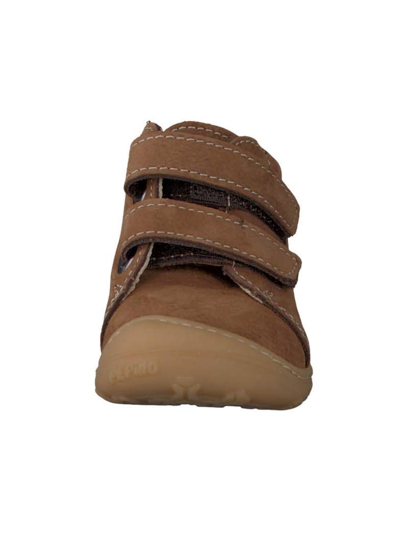 RICOSTA Jungen und Mädchen Lauflernschuhe Chrisy von Pepino, Weit - für breite Füße geeignet (WMS), Braun (Curry) (260), 23 EU