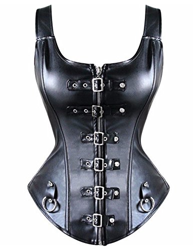 Beauty-You Steampunk women’s vintage corset made of artificial leather, with a zip - - UK 14 steampunk buy now online Beauty-You Steampunk women’s vintage corset made of artificial leather, with a zip - - UK 14 steampunk buy now online