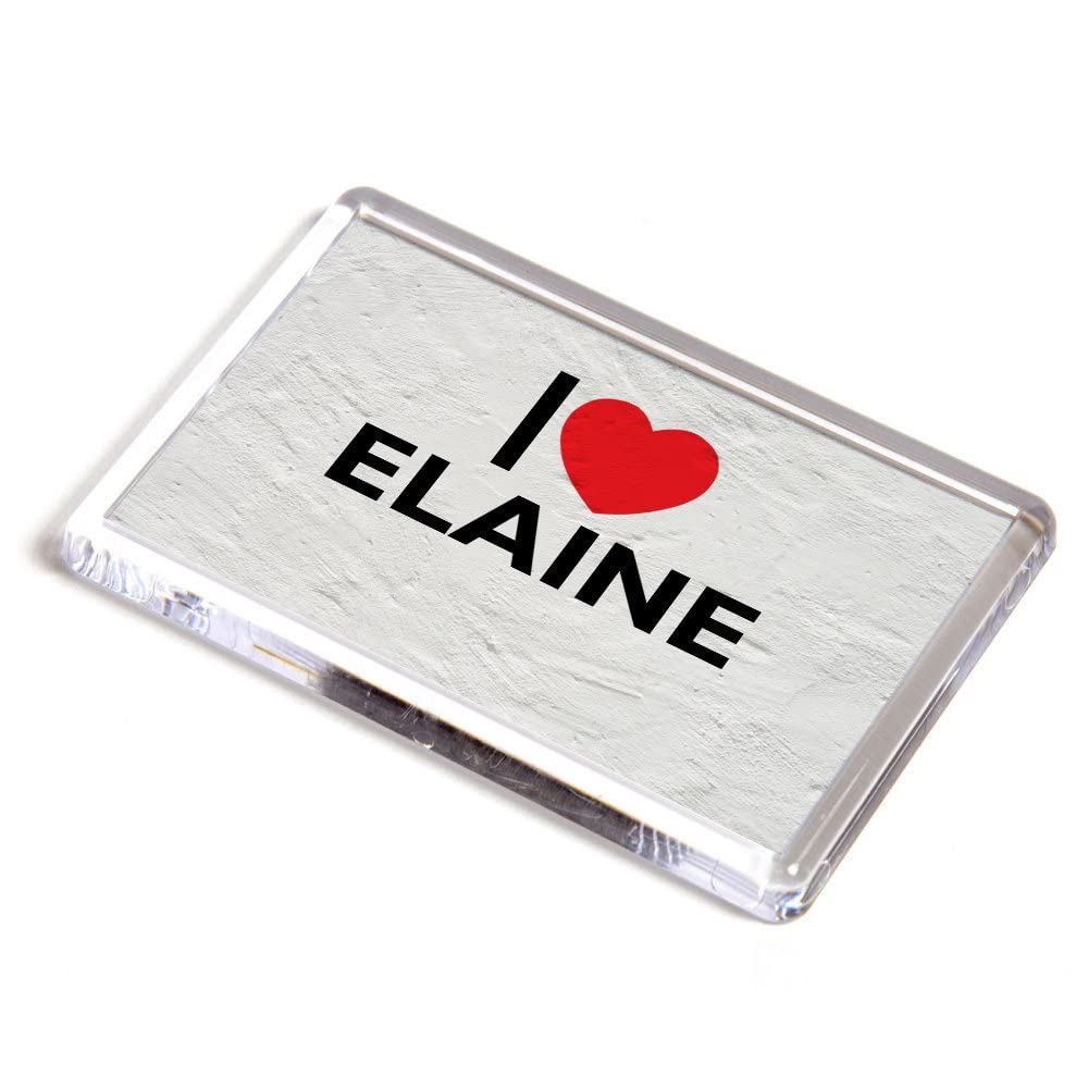 FRIDGE MAGNET - I Love Elaine - Girls Name Gift