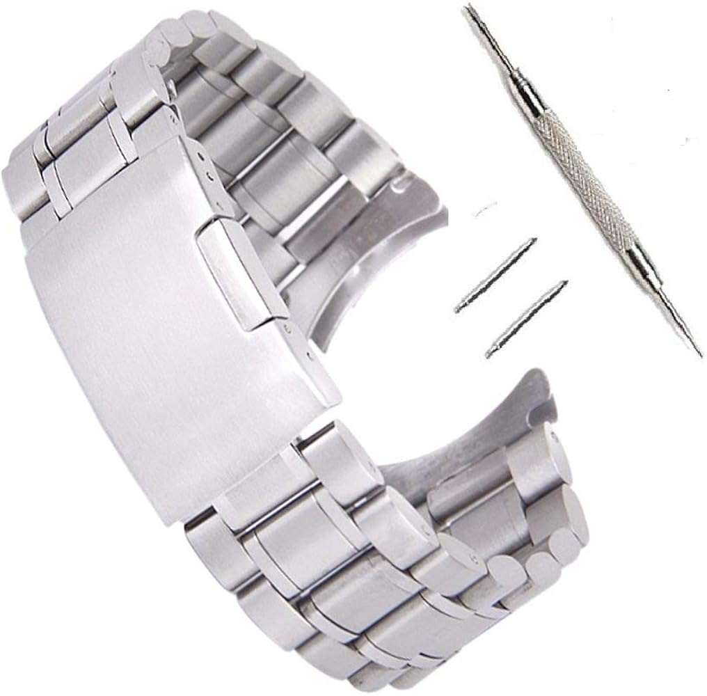 Amazon.co.jp: [まごころすとあ] 時計バンド ベルト ステンレス、弓