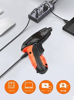 電動工具 Amazon | LZBBD 電動ドライバー 電気ドリル 4.2V 47個部品付き
