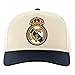 Icon Sports 2026 Real Madrid Officially Licensed Soccer Cap - Cream Color with Color Logo