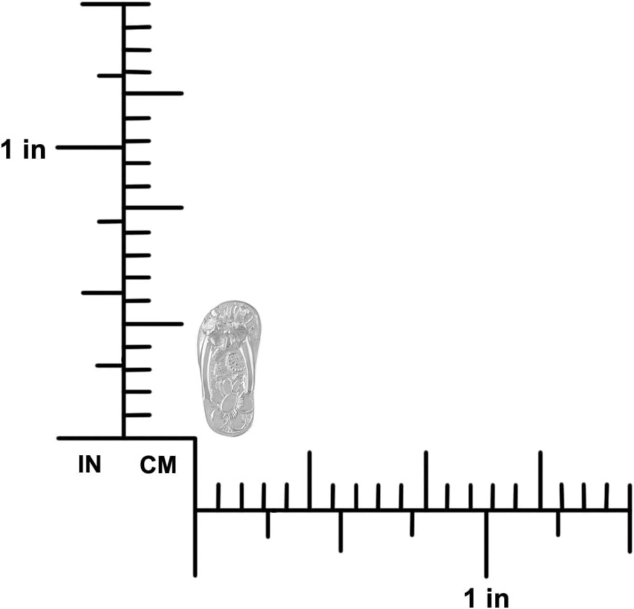 Sterling Silver Slipper Flip Flop Stud Earrings