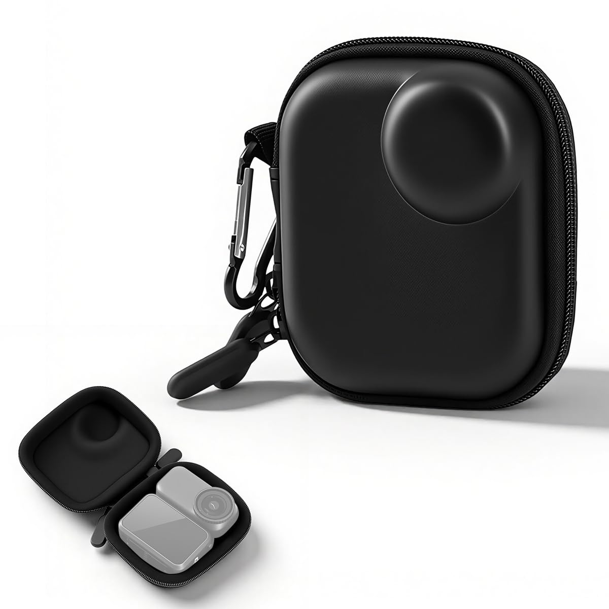 ZORBES® Portable Carrying Case Cover for DJI Osmo Nano Vlogging Camera, Action Camera Storage Case Bag Compact EVA Shockproof Waterproof Carrying Case with Soft Velvet Interior & Carabiner Clip-image-38