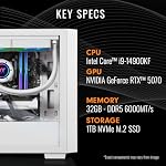 Thermaltake LCGS Versa i570S Gaming Desktop (Intel Core™ i9-14900KF, 32GB 6000MT/s DDR5 RGB Memory, NVIDIA GeForce® RTX 5070, 1TB NVMe M.2, WiFi, Windows 11) H16S-B760-570-LCS - Image 2
