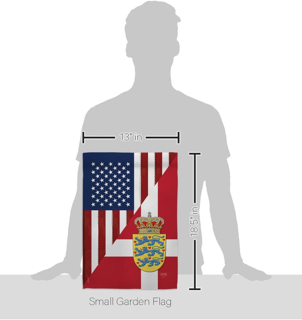 Breeze Decor FS-G-108387-IP Regional American Alliance World Country Particular Area US Denmark Friendship, Made in USA