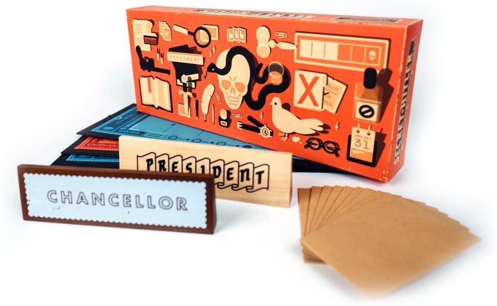 Image of Secret Strategy Board Game - Hidden Role Social Deduction Card Game for Family & Friends | Fun Party Game for 5-10 Players | Political Bluffing Game for Adults & Teens