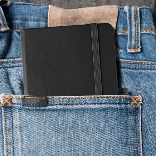 Premium A6 Leather Notebook with 160 Lined Pages & Pen Holder - Image 5