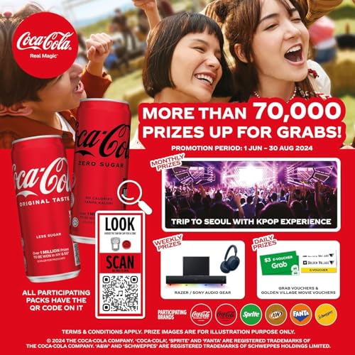 Image of Coca-Cola Vanilla Carbonated Soft Drink That Combines the Classic Taste With the Smooth, Creamy Flavor Of Vanilla 320ml X Pack Of 6 (From USA) DECADENT FOODS