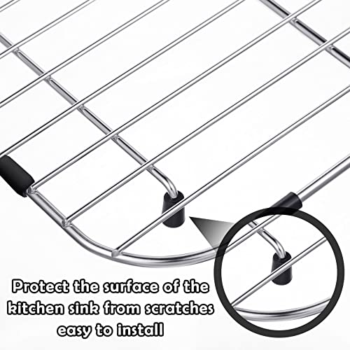 Rubber Feet For Sink Grid Sink Protecter Rubber Grid Kitchen Sink Wire Protective Rack Feet Grate Rubber Wire Bumper Replacement Protector Parts For Kitchen Rack, 60 Pieces (Black) #TOP4