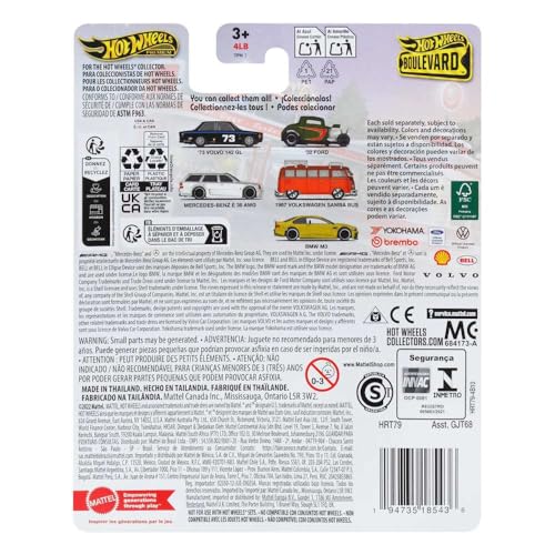Image of Hot Wheels Boulevard 73 Volvo 142 GL Boulevard Vehicle Toy (Black)