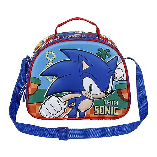 Sac à goûter 3D Sega Sonic Team bleu pour protéger les biscuits