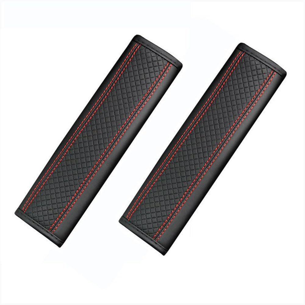 AALXF Car Seat Belt Covers for Lexus IS (XE10 XE20 XE30 1999-2025 2026), Seatbelt Shoulder Strap Pad Harness Cushion Protector Driving Neck Support Automotive Interior Accessories,Red