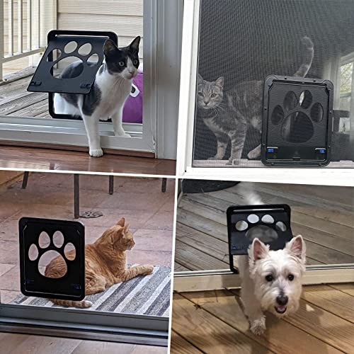 Porte pour chien chat facile à installer trappe verrouillable maison - 3