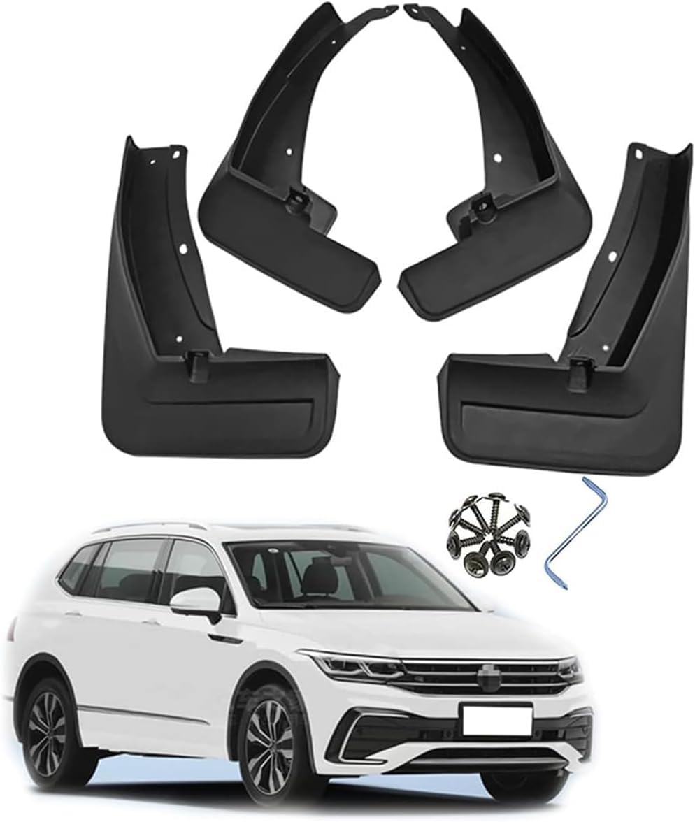 Plakdfuu Normal Car Mud Flaps For Vw Tiguan R-Line 2017-2023, Styling Body Accessories Splash Guards Fender (Set Of 4)