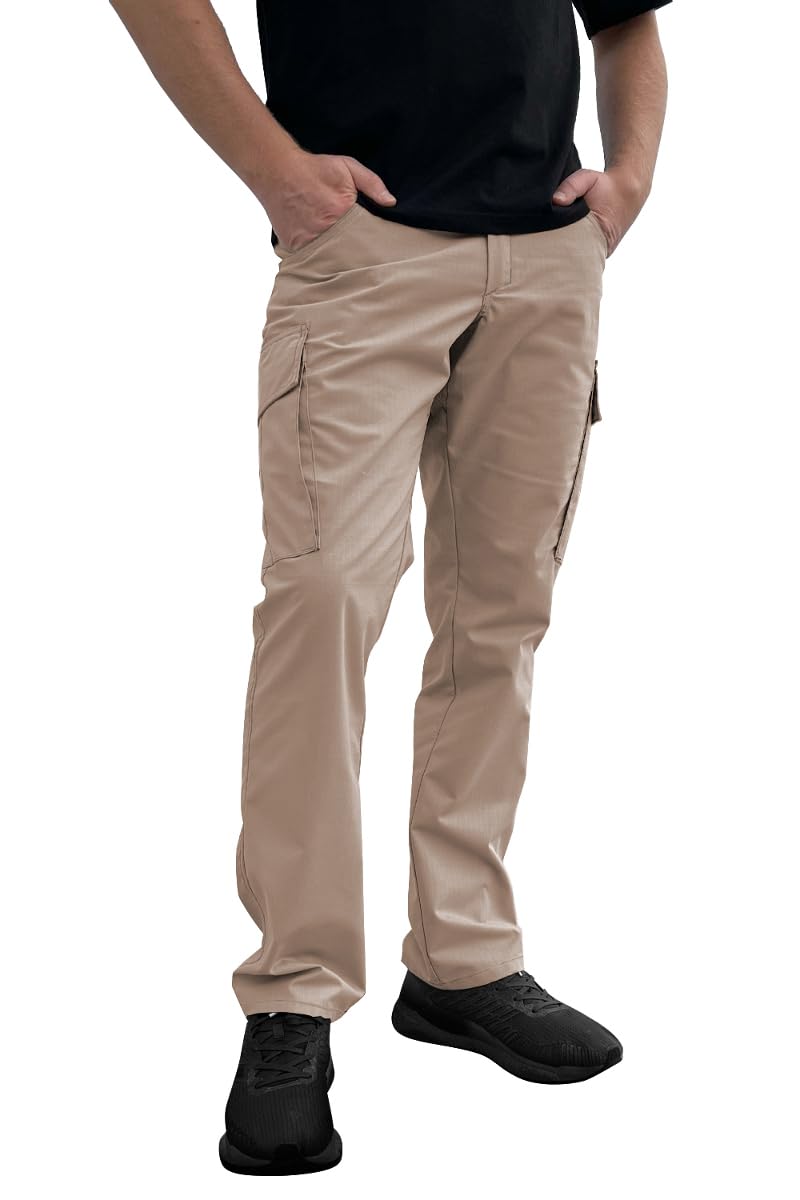 strongAnt Pantalones de Trabajo de Carga elástica con Rodilleras, Bolsillos y Cremallera para Hombre — view 20