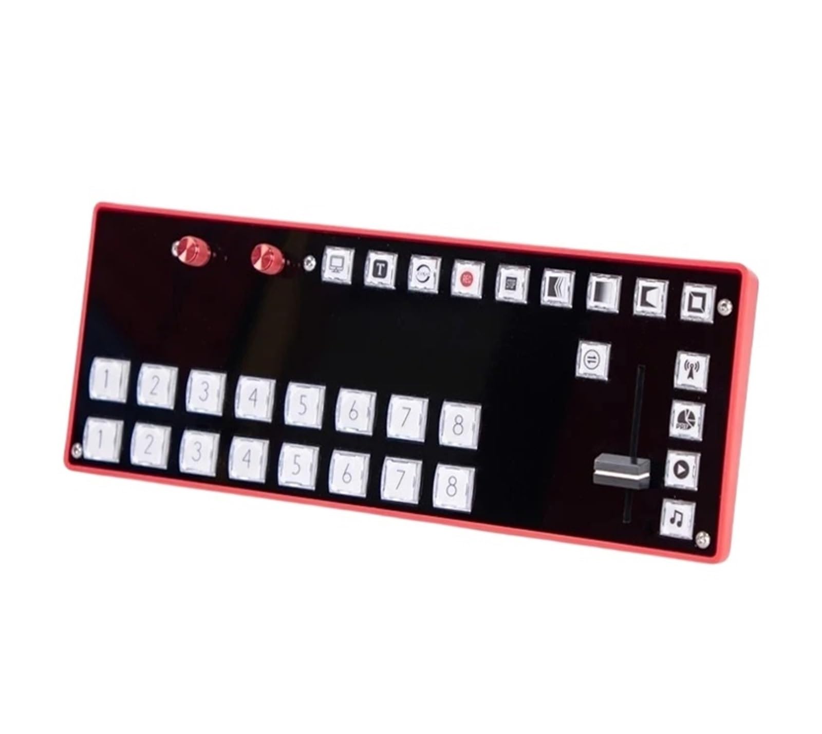 Vmix Mini Switcher Control Panel MIDI2.0 Videoaufnahme-Schalttafel Typ-C-Schnittstelle for Vmix OBS New Media Live für Gaming-Streaming und Multi-Source-Aufnahme(Mini Switcher)